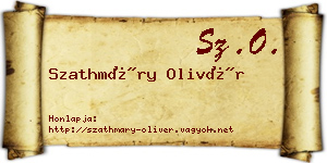 Szathmáry Olivér névjegykártya